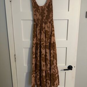 Saltwater LUXE Brown Floral Maxi Dress